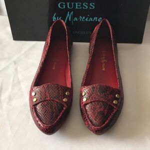 NEW GUESS BY MARCIANO Safia SnakePrint Flat SZ 8.5